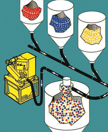 illustration of pneumatic conveyor